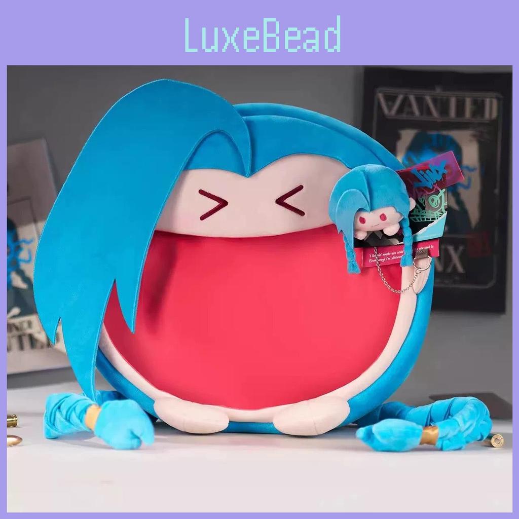 Of League Arcane Legends Jinx Plush Backpack Anime Peripheral Itabag Character