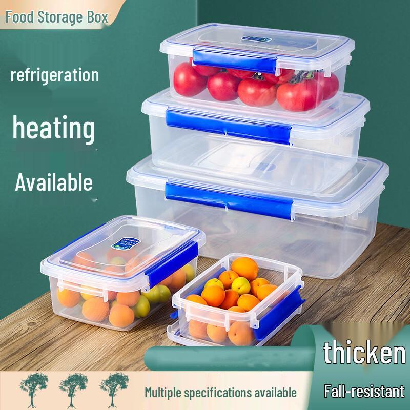 COFLYEE Clear Plastic Food Storage Container Set