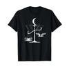 Gothic Astrology Zodiac Libra Occult Mystic Witchcraft T Shirt Vintage Washed Soft Stretched Casual Top For Everyday Wear