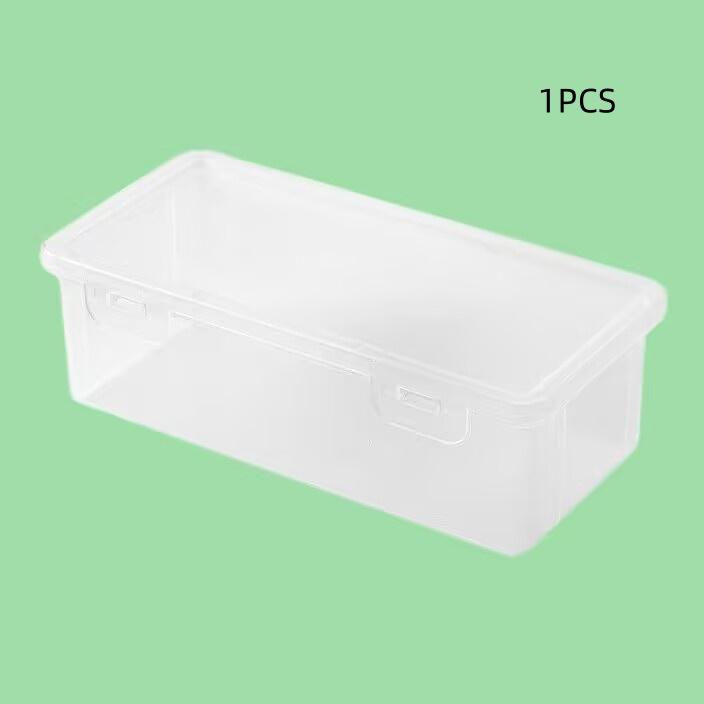 

1/2pcs Large Clear Plastic Storage Boxes with Hinged Lids Ideal for Jewellery Ornaments Home Supplies and Office Organization