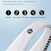 New-style Five-Speed Digital Display Leafless Neck Fan-Portable USB Mini for Students Outdoor Sports & Foreign Trade