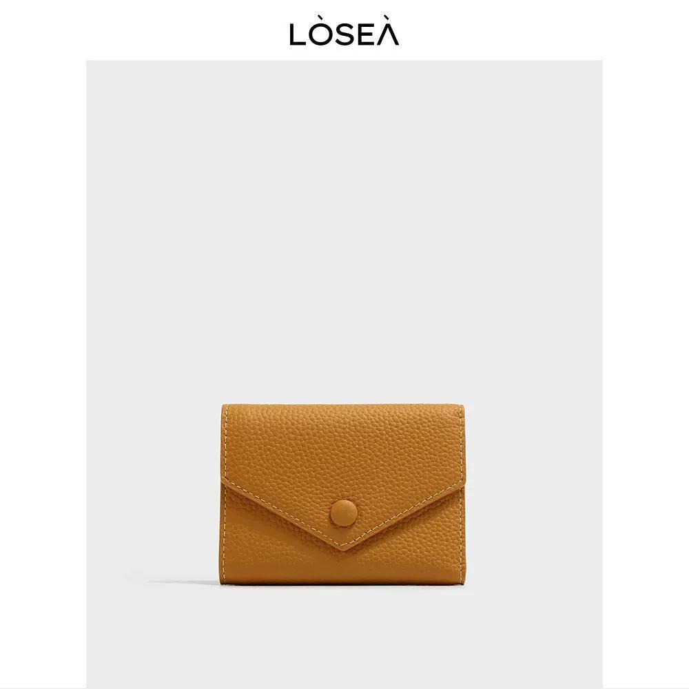 

Men Women Short Wallet Leather Card Holder Multi Card Slots Coin Pocket Zipper Purse Button Closure Compact Wallet