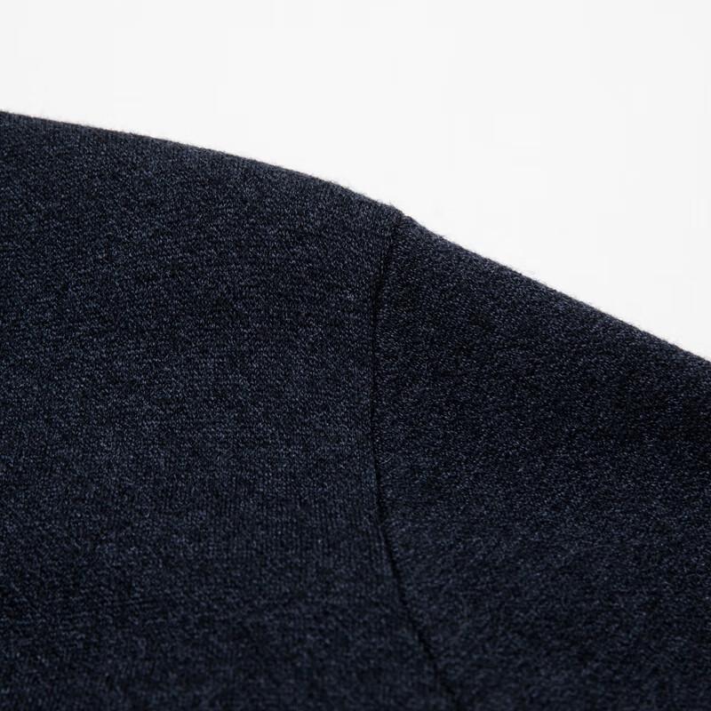Yiliteng Men's V-Neck 100% Wool Cardigan Sweater