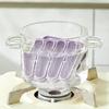 Flexible Silicone Ice Molds 4 Grids Ice Cubes Tray with Lid Suitable For Chilling Beverages And Parties