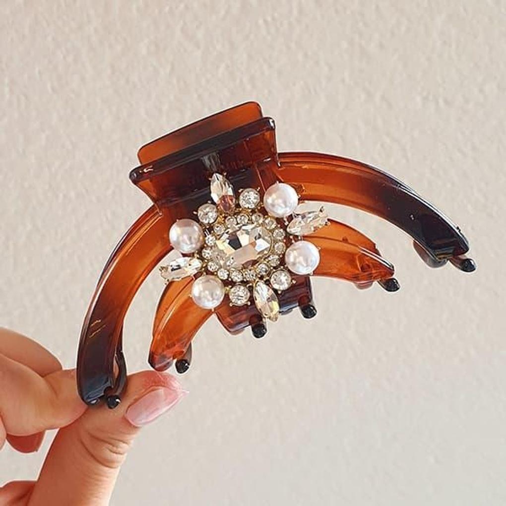 

Women s Rainbow Hairpin (Gorgeous Cubic, Made in Korea) black