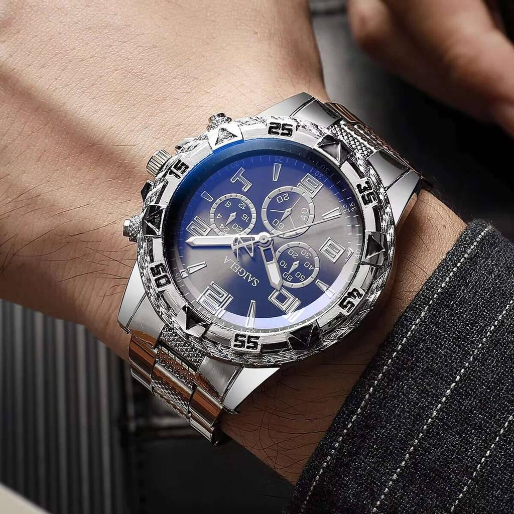 2/3/4PCS Fashion Men Business Watches Set Luxury Large Dial Watch for Men Clock Gift Reloj Hombre