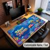 Fish Ocean Theme Custom Mouse Pad Personalized With Name Text Customized Desk Mat For Office Home Decor