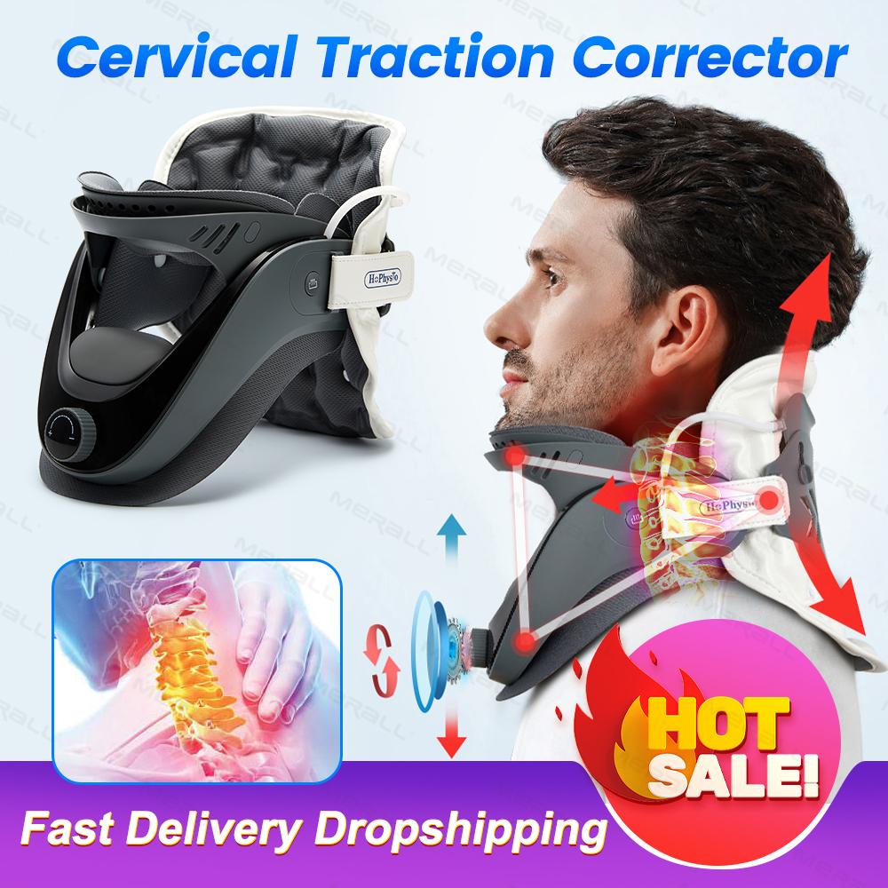 Neck Traction Device Medical Neck Stretcher Posture Corrector Inflatable Cervical Collar Relieve Neck and Shoulder Pain