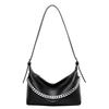 French Underarm Bag Women's 2025 New Fashion Chain Handbag, Simple Casual Retro Shoulder Bag with Simple Texture