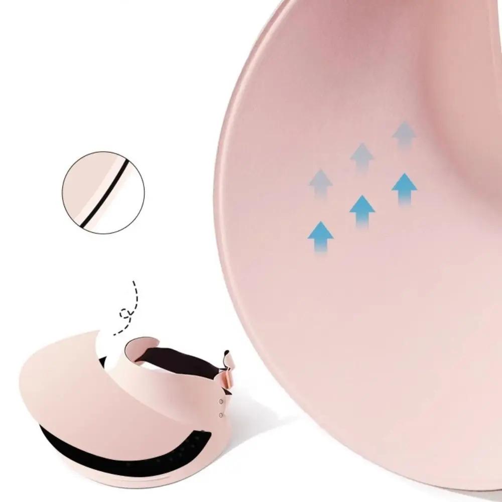 Large Brim Women Sun Hat Breathable Sunscreen Empty Top Cap Simple Seamless Visor Cap  Girl