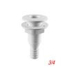 Boat Scupper Straight Plastic 3/4in White Connector Hose Outlet Bilge Replacement Boats Marine Yacht Sail Hardware