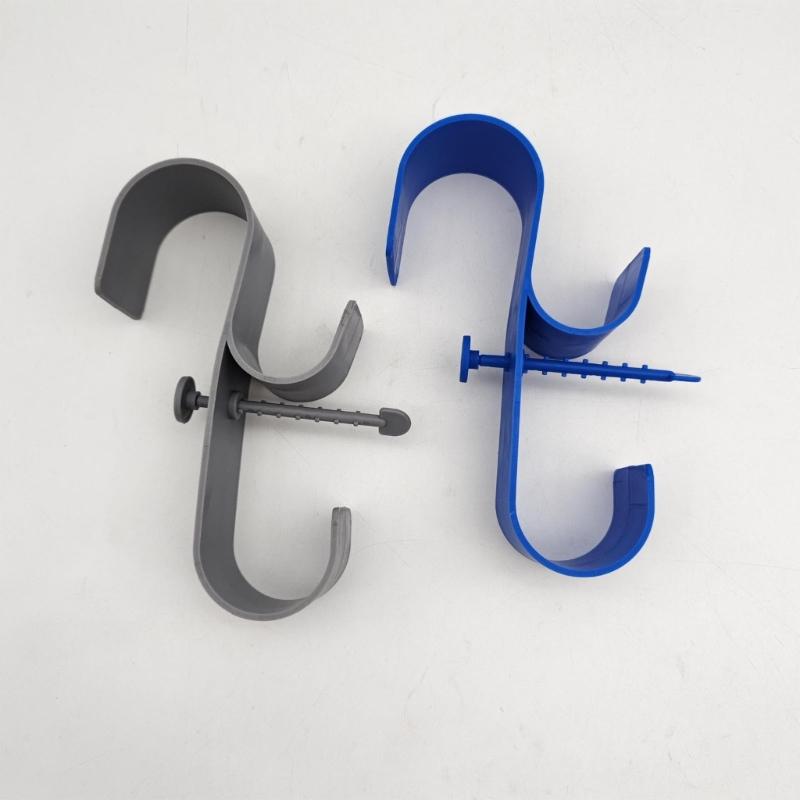 Adjustable Telescopic Swimming Poles Hook Above Ground Pool Poles Hanger Swimming Pool Side Storage Shelf Enduring
