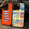 S-Sardinen F-Fisch Kunst Handyhülle Für iPhone 17,16,15,14,13,12,11 Plus,Pro Max,XS,Farbig Versilberte Innenabdeckung