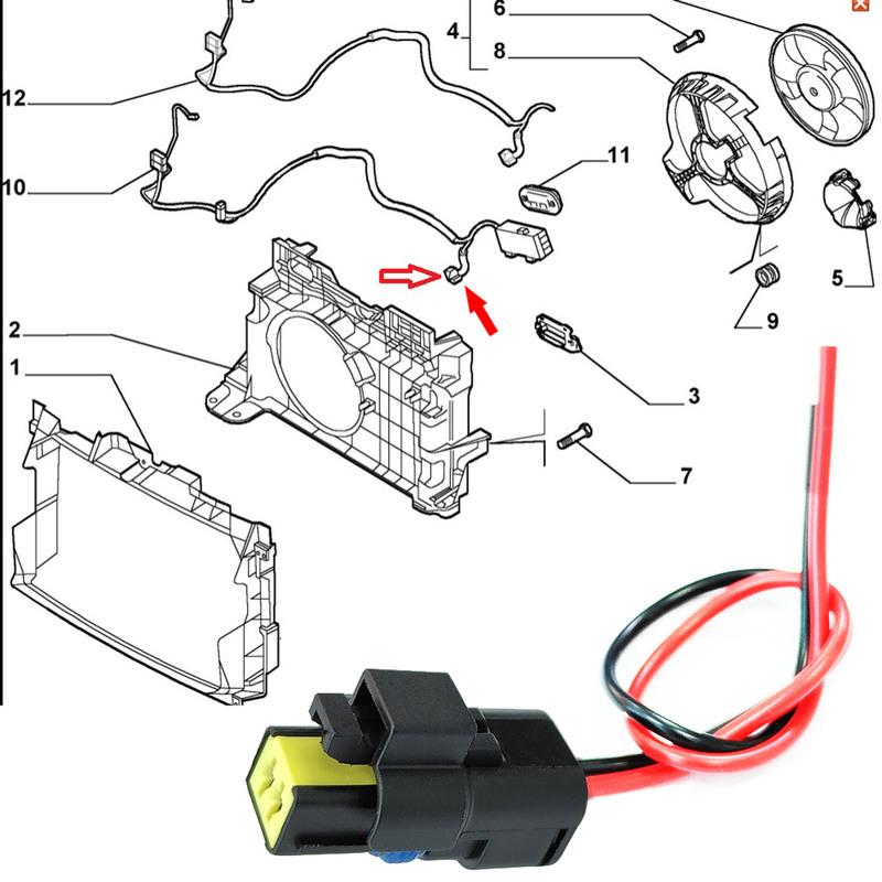 2x Coolant Temperature Sensor Connector Plug For Peugeot 1007 107 206 207 208 307 308 406 407 508 607 807 CC SW RCZ