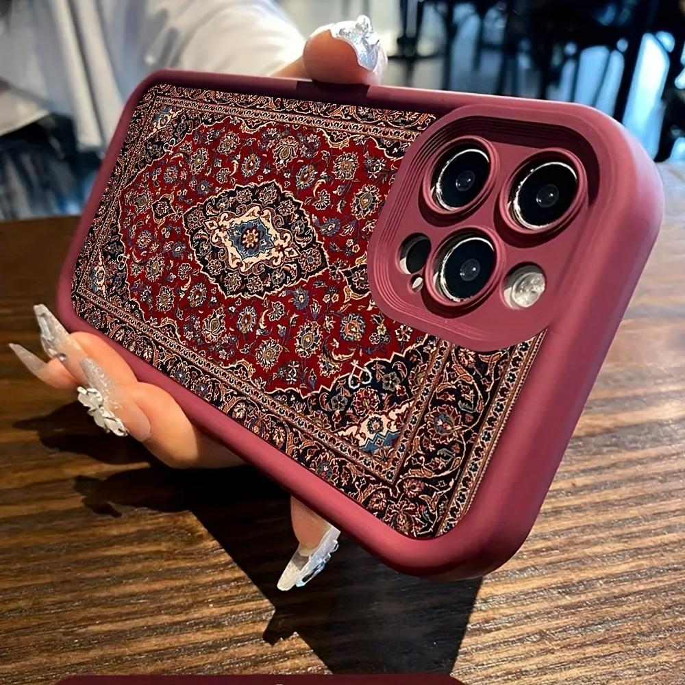 Persian patterned mobile phone case suitable for iPhone 17 16 15 14 13 12 11 Pro/ Max /Plus anti-fall and shock