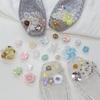 1Set Korean   Shoe Advanced Handmade Beaded Flower Pearl Bow Sequin Diy Detachable Shoes Decorations Accessories