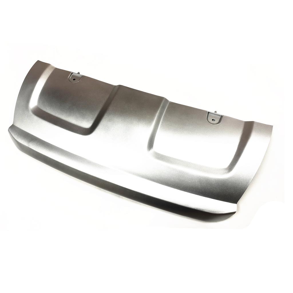 Front Bumper Tow Hook Cover Lip For Land Rover Range Rover Evoque 2010-15 Silver Lower Spoiler Trailer Guard Skid Plate LR048510