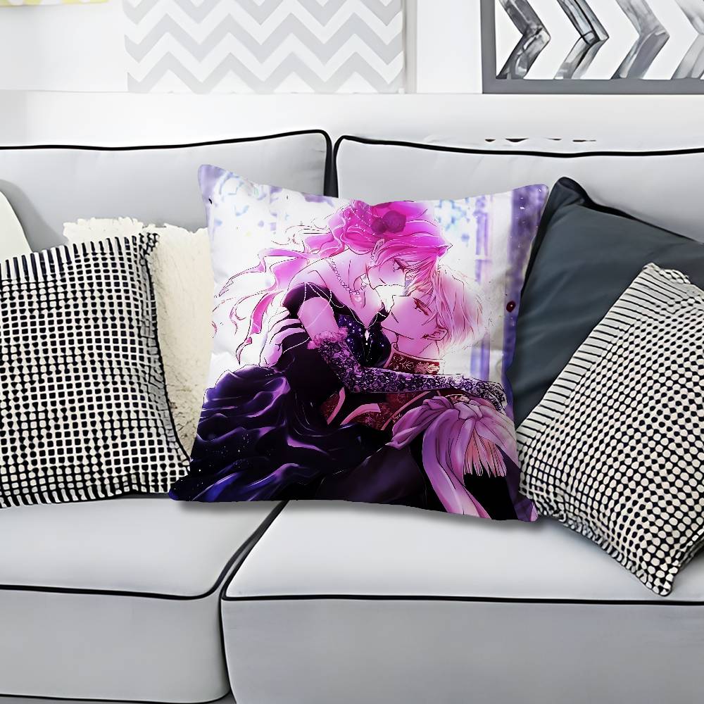 

Manga VVillains Are Destined to Die Pillow Cases for Bedroom Living Room Sofa Home Decor Polyester Cushion Cover with Zipper 30x30cm