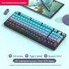 98-Key Wireless Bluetooth Mechanical Keyboard - Blue Switches, PBT Gradient, Gaming/Office, Customizable.
