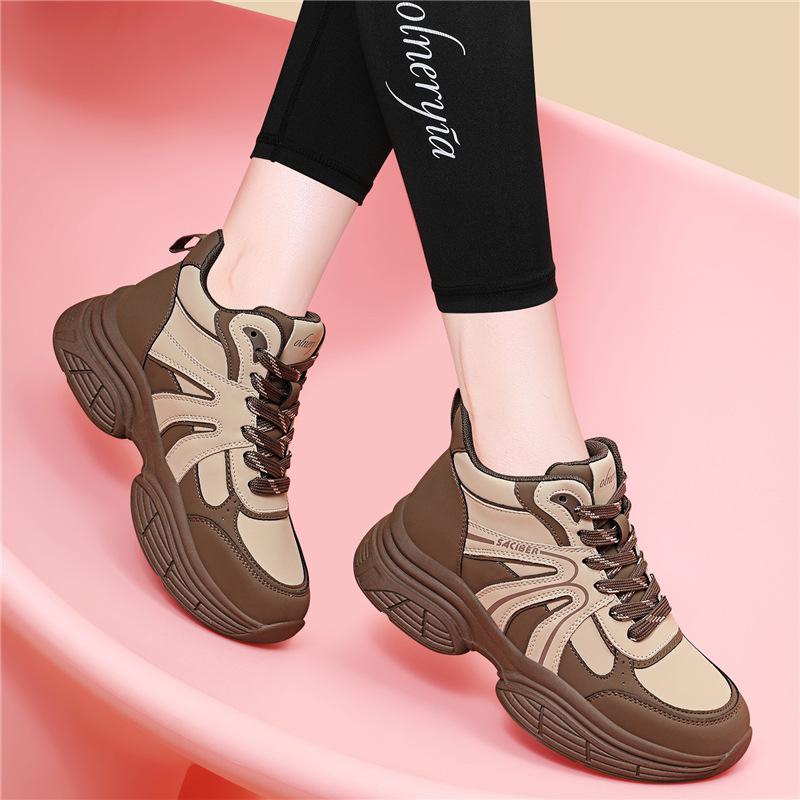 Thick soled dad shoes women s new autumn and winter casual fashion sports shoes women s shoes 34