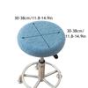 Bar Stool Cover Soft Velvet Round Chair Cover Removable Stool Slipcover Coffee Shop Stool Cover Non-Slip Seat Cushion Protector