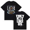 Rapper Kendrick Lamar They Not Like Us Tour Merch Magliette Uomo Vintage Gotico Hip Hop Manica Corta T-shirt Y2k Streetwear
