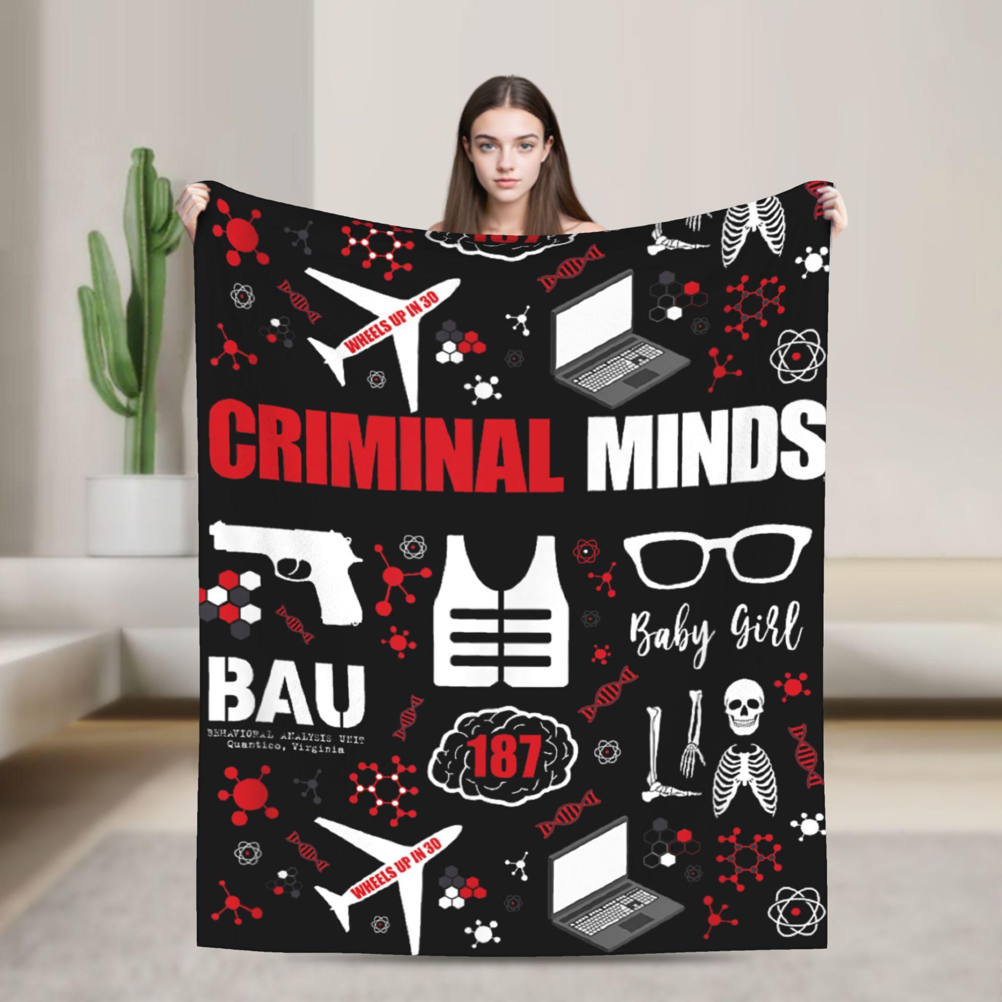 Плед-иконка Criminal Minds от CBS, ТВ-шоу, пушистый, новинка, дышащий плед для дома, осень/зима, офис 30x40in
