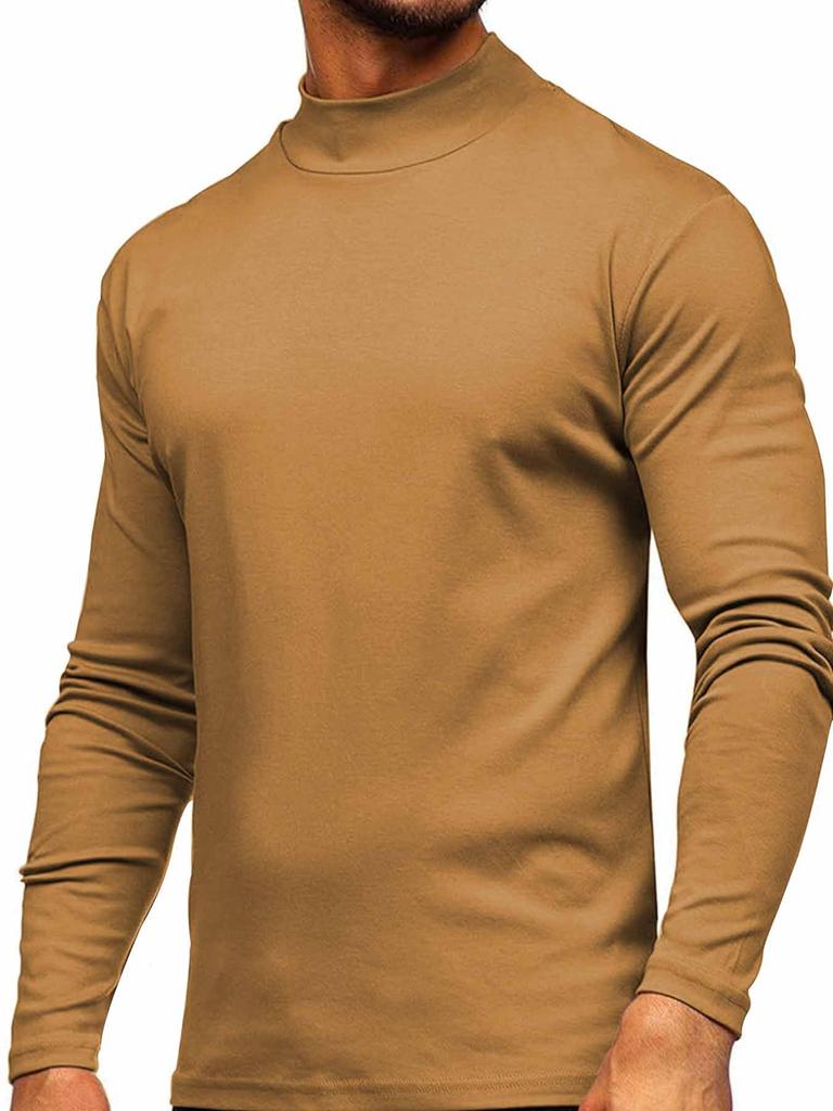 Herbst/Winter Neuankömmling: Verdickter Herren-Strickkaschmirpullover aus deutscher Wolle mit Stehkragen für Wärme und zum Schichten