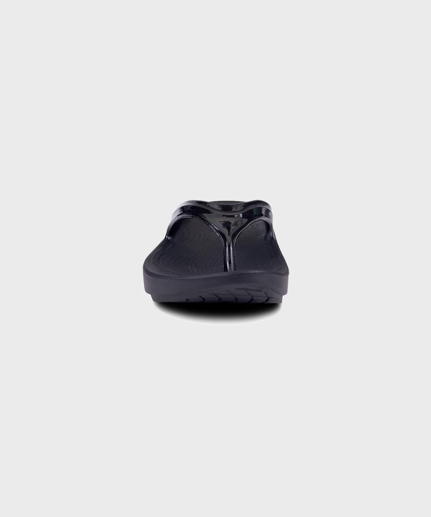 Oofos [Oolala] Black Unisex Flip-Flops