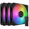 Cooler Master SickleFlow Edge 120 ARGB 3-Pack Fan Kit (MFX-B2DN-253P2-R2, FN2328) - Includes Three 120mm ARGB Fans and an AI Mini LED Controller.