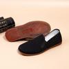 Old Elastic Breathable Pedal Sole Cloth Shoes Beef Tendon One Beijing Traditional Foot Cover Black All Black Soft Sole