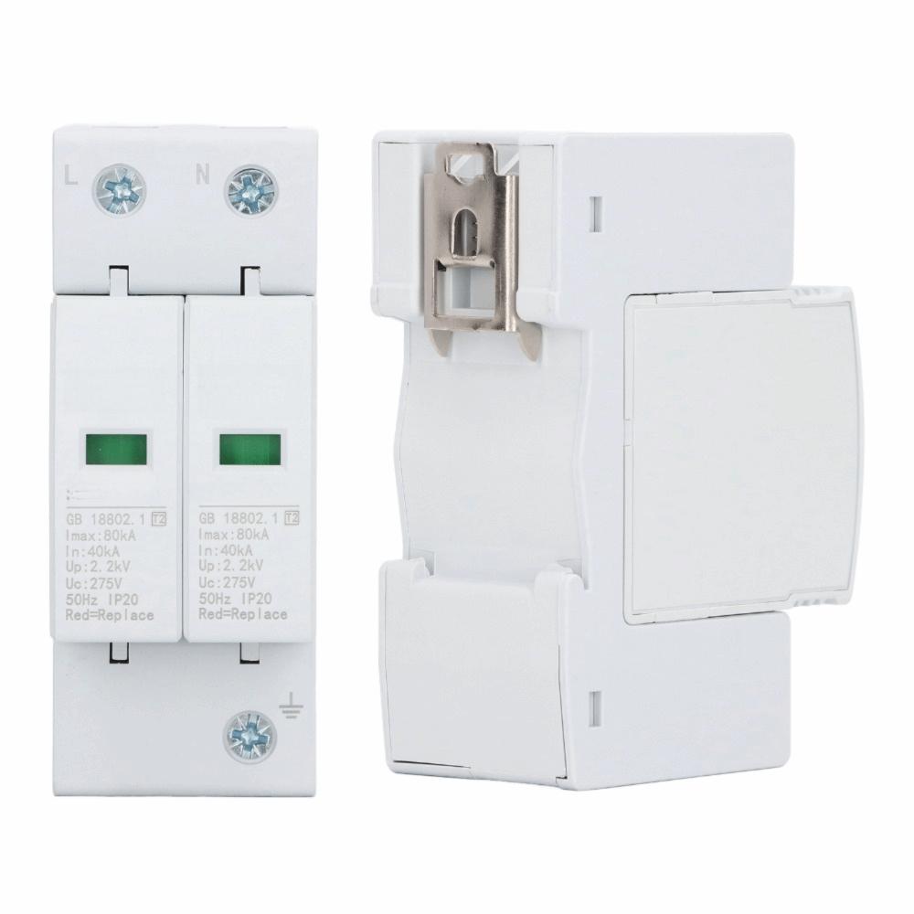 275V House Voltage Protector 80KA Lightning Arrester Protective Device  Home Use
