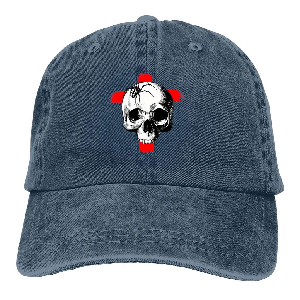 Skull Tattoo Baseball Cap Men Hats Women Visor Protection Snapback Tattoo Style Caps