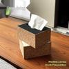 Eco-Friendly Cork Tissue Box - High-End, Odor-Free, Magnetic Closure, Light Luxury Design for Restaurants