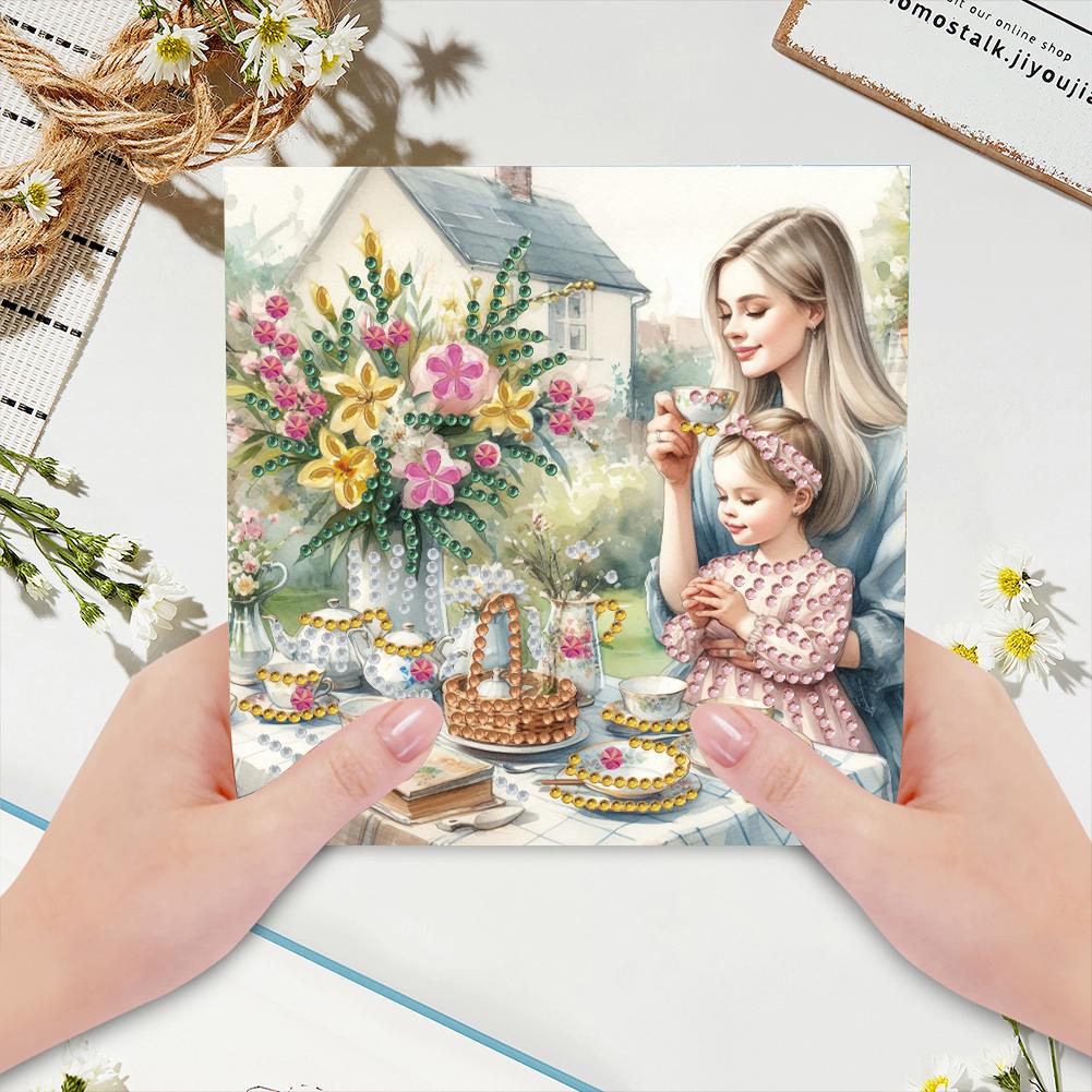 6PCS DIY Diamond Painting Greeting Card Set Diamond Art Handmade Cards for Christmas Birthdays Thanksgiving and Holidays