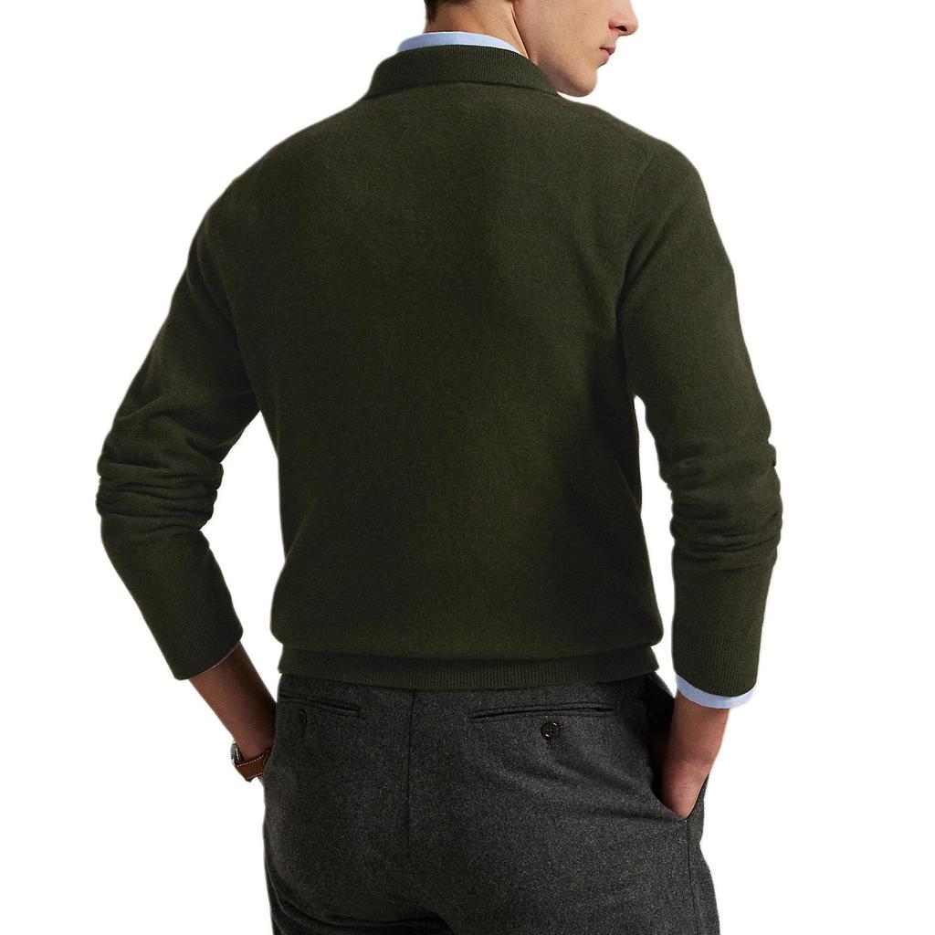 Polo Ralph Lauren FW25 Autumn Wool Sweater Elegant Regular Long Sleeve V-Neck Men Sweater MNPOSWE16822370-300