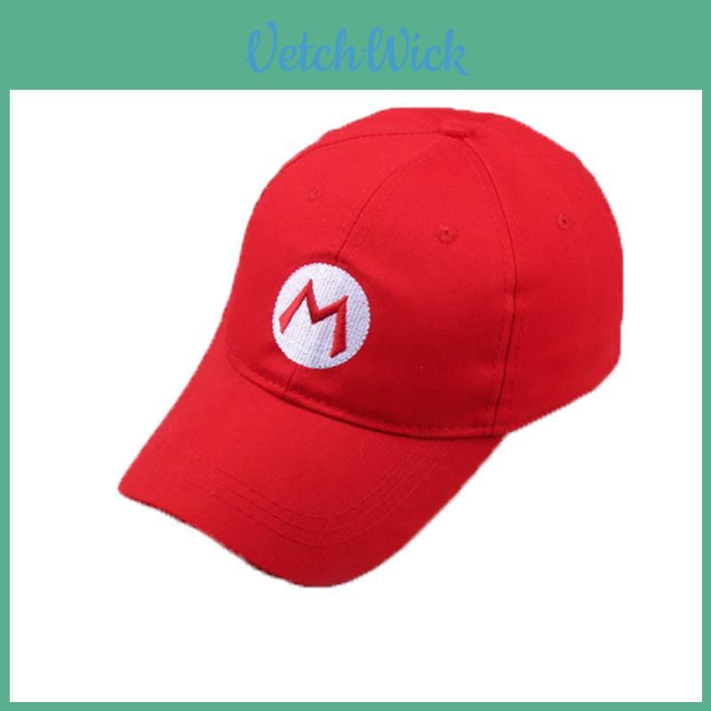 Boné de Baseball do Mario Material de Mistura de Algodão Premium Ajuste Regulável**