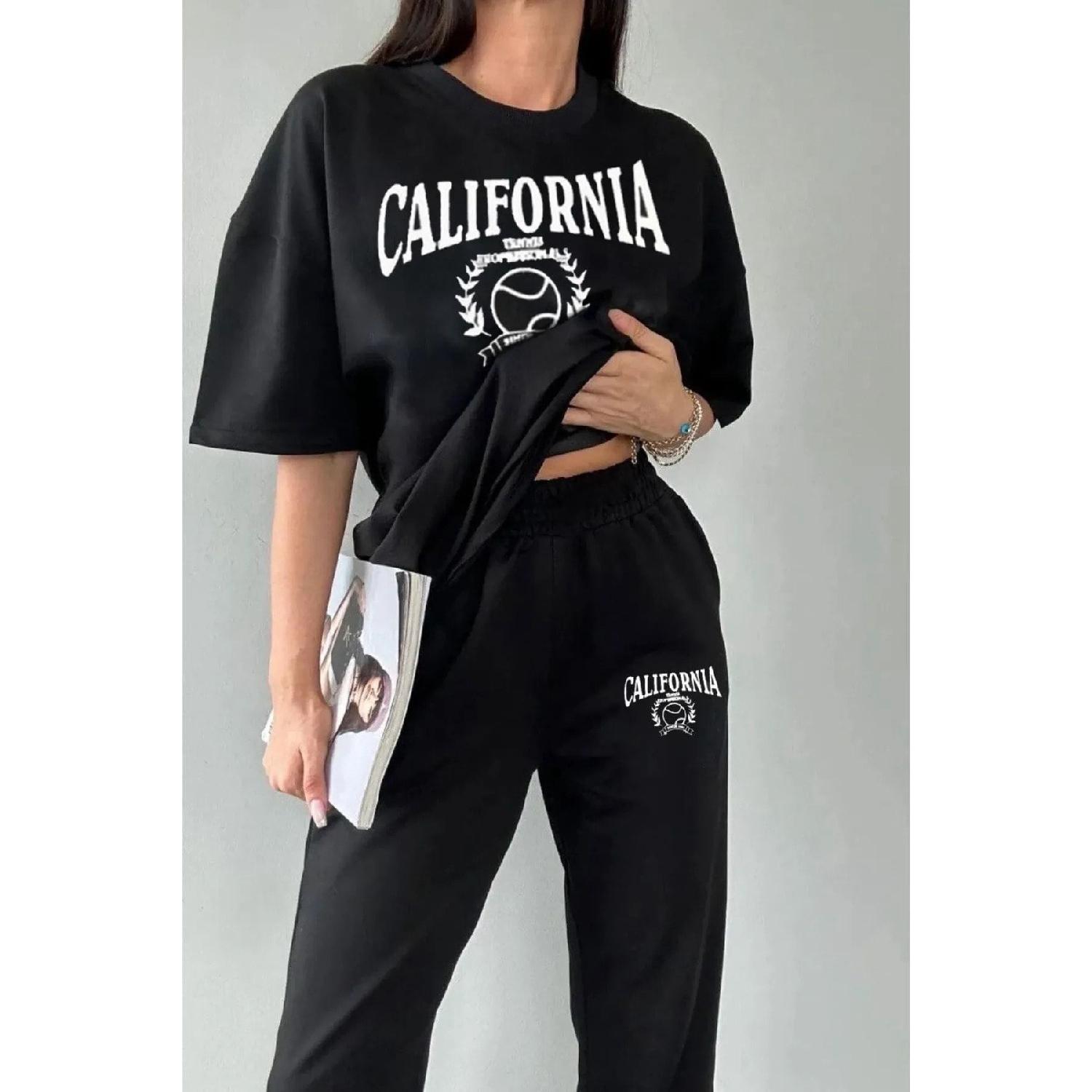 

Теннисные спортивные костюмы и футболка — черная футболка Jogger, нижний верх, спортивный костюм, большой размер, с круглым вырезом S чёрный