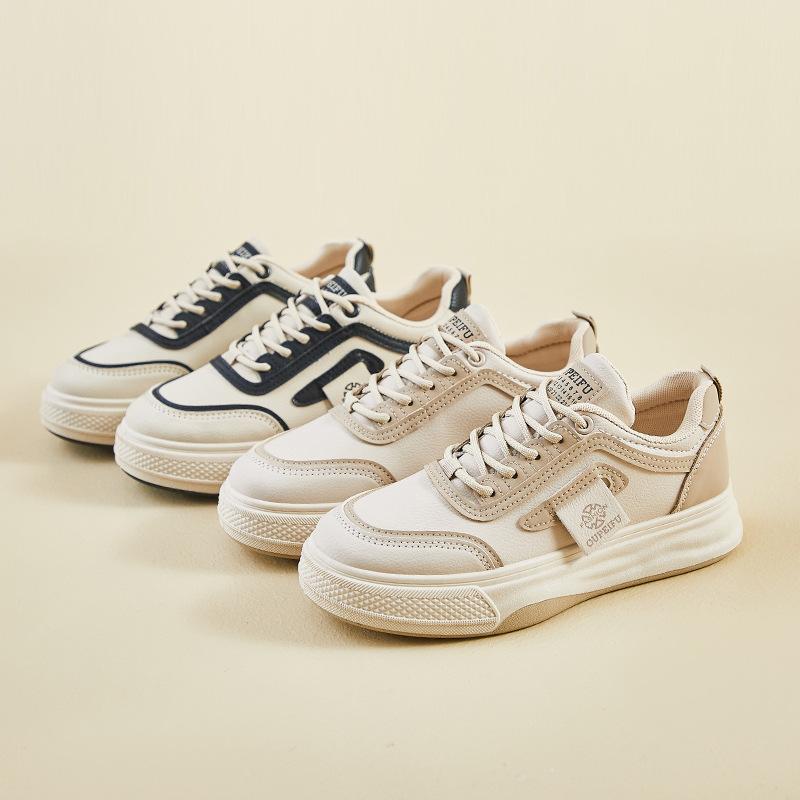 2025 spring little white board shoes casual shoes Korean version ins female student sports heightening platform shoes new Forrest Gump shoes