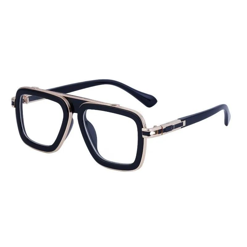 Fashion Square Sunglasses Hight Quality Men Vintage Luxury Brand Design Metal Sun Glasses Women Uv400 Shades