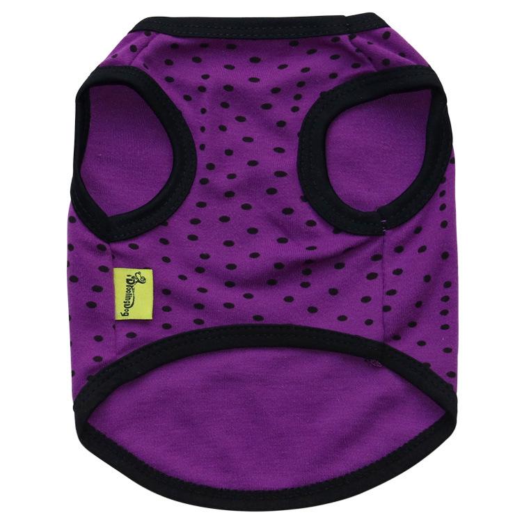 Pet Vest: Candy Color Polka Dot Terry Cloth for Small Dogs and Cats - Spring/Summer Wear