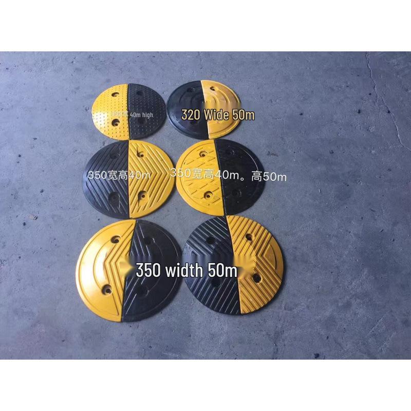 Rubber Speed Bump: Door, Road, Groove, Ramp Mat - Parking Wheel Stopper with Shock Absorption.