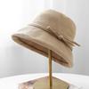 Simple Wind Internet Celebrities Show Face Small Bucket Hat Women Autumn and Winter Warm Hat Curling Edge Basin Hat Outdoor Sun Hat
