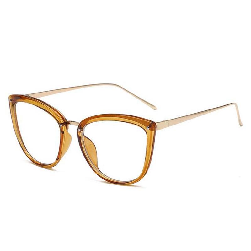 Spring Hinge Women Cat Eye Prescription Glasses For The Nearsighted Anti Blue Rays Myopia Spectacles Power 0 -0.5 -0.75 To -6.0