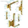 1PCS Carbon Steel Plastic Steel Door and Window Hinge, Balcony Inner and Outer Sliding Window Hinge Hardware Accessories