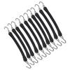10 Pcs Truck Tie Down Cord 10in Heavy Duty Motorcycle Trailer Tow Rope Bungee Cord Tarp Straps with Hook