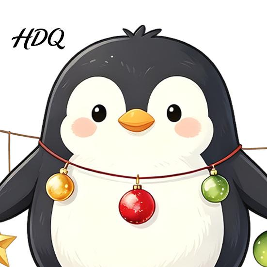 Festive Party Decorations Christmas Cute Penguin Wall Sticker Merry Cartoon Animal Art Decal Holiday Window Glass Stickers Removable Peel And Stick
