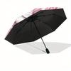 1pc Pink Lion Automatic Opening and Closing Umbrella - Suitable for Various Occasions, Outdoor Activities, Lightweight and Durable Automatic
