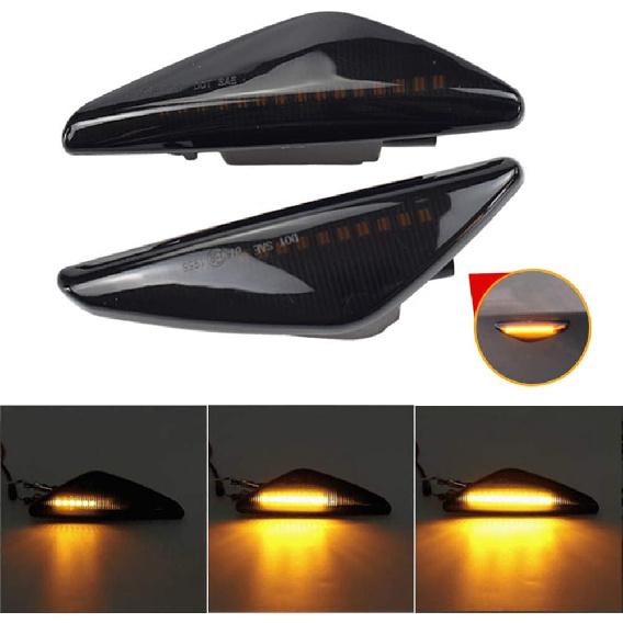 Smoked Lens Full LED Front Fender Side Marker Light Turn Signal Lamp Assembly For BMW X3 F25 X5 E70 X6 E71 E72