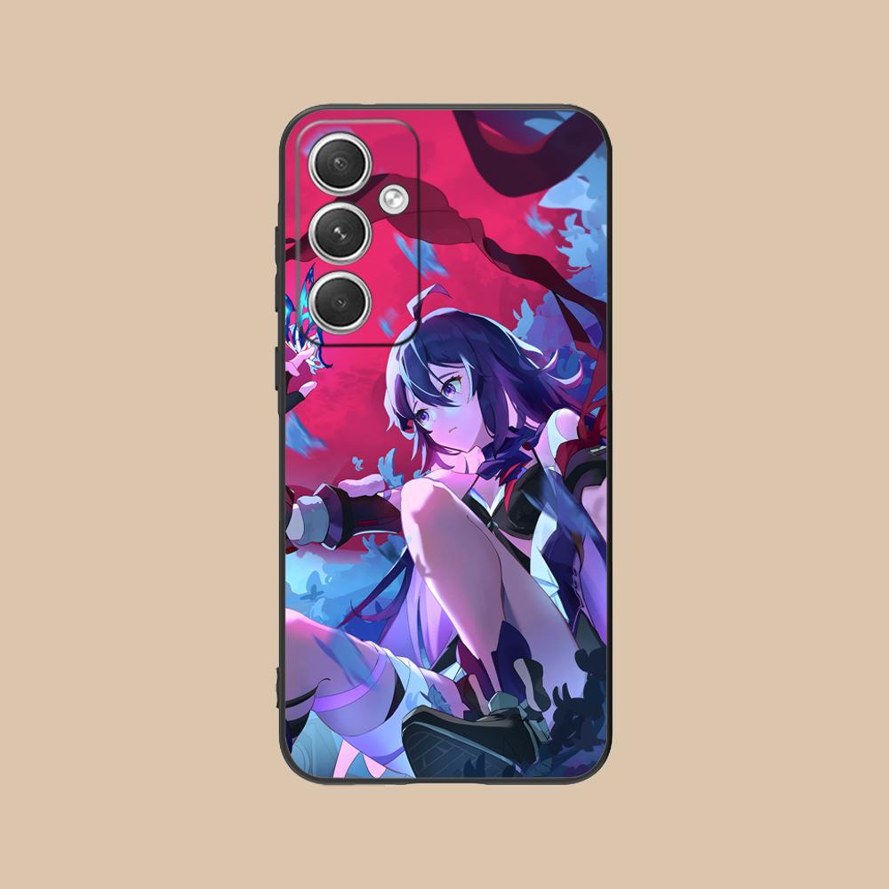 HSR Seele Matte TPU Mobile Phone Case for Samsung Galaxy S26 S25 S24 S23 S22 S21 S20 Note20 Plus FE Ultra Colorful Cover